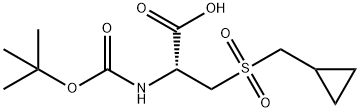 L-Alanine, 3-[(cyclopropylmethyl)sulfonyl]-N-[(1,1-dimethylethoxy)carbonyl]- Structural