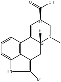 Ergoline-8-carboxylic acid, 2-bromo-9,10-didehydro-6-methyl-, (8β)- Structural