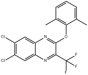 Quinoxaline, 6,7-dichloro-2-(2,6-dimethylphenoxy)-3-(trifluoromethyl)- Structural
