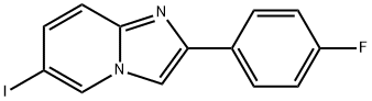 Imidazo[1,2-a]pyridine, 2-(4-fluorophenyl)-6-iodo- Structural