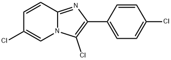 Imidazo[1,2-a]pyridine, 3,6-dichloro-2-(4-chlorophenyl)- Structural