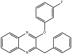 Quinoxaline, 2-(3-fluorophenoxy)-3-(phenylmethyl)- Structural