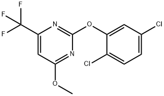 Pyrimidine, 2-(2,5-dichlorophenoxy)-4-methoxy-6-(trifluoromethyl)- Structural