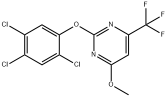 Pyrimidine, 4-methoxy-2-(2,4,5-trichlorophenoxy)-6-(trifluoromethyl)- Structural