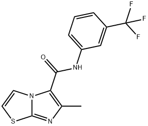 Imidazo[2,1-b]thiazole-5-carboxamide, 6-methyl-N-[3-(trifluoromethyl)phenyl]- Structural