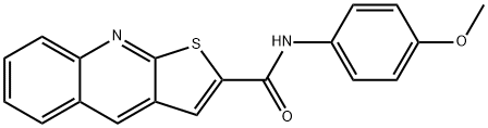 Thieno[2,3-b]quinoline-2-carboxamide, N-(4-methoxyphenyl)- Structural