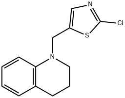 Quinoline, 1-[(2-chloro-5-thiazolyl)methyl]-1,2,3,4-tetrahydro- Structural