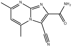 Imidazo[1,2-a]pyrimidine-2-carboxamide, 3-cyano-5,7-dimethyl- Structural