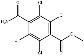 Benzoic acid, 4-(aminocarbonyl)-2,3,5,6-tetrachloro-, methyl ester Structural