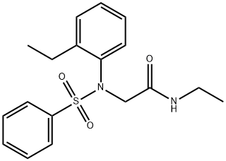 N-ethyl-N~2~-(2-ethylphenyl)-N~2~-(phenylsulfonyl)glycinamide Structural