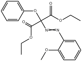 Propanedioic acid, 2-[2-(2-methoxyphenyl)diazenyl]-2-phenoxy-, 1,3-diethyl ester Structural