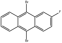 Anthracene, 9,10-dibromo-2-fluoro- Structural