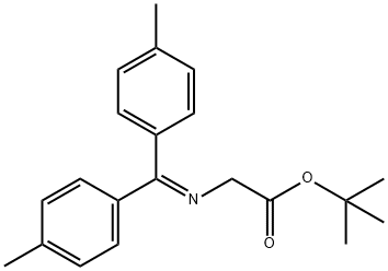 Glycine, N-[bis(4-methylphenyl)methylene]-, 1,1-dimethylethyl ester Structural