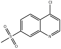 Quinoline, 4-chloro-7-(methylsulfonyl)- Structural