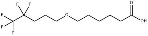 Hexanoic acid, 6-[(4,4,5,5,5-pentafluoropentyl)oxy]- Structural