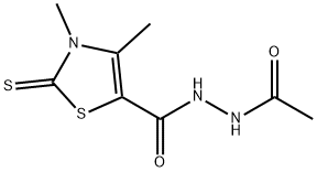 N'-acetyl-3,4-dimethyl-2-sulfanylidene-1,3-thiazole-5-carbohydrazide Structural