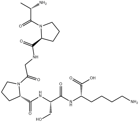 L-Lysine, L-alanyl-L-prolylglycyl-L-prolyl-L-seryl- (9CI) Structural