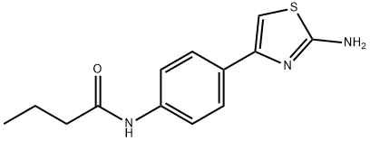 Butanamide, N-[4-(2-amino-4-thiazolyl)phenyl]- Structural