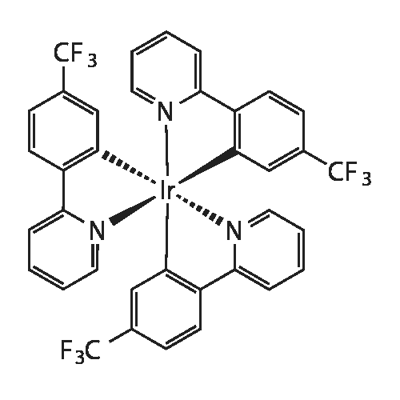 Tris[2-(2-pyridinyl-κN)-5-(trifluoromethyl)phenyl-κC]iridium(III) Structural