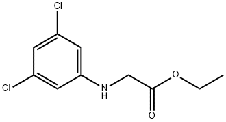 Glycine, N-(3,5-dichlorophenyl)-, ethyl ester Structural
