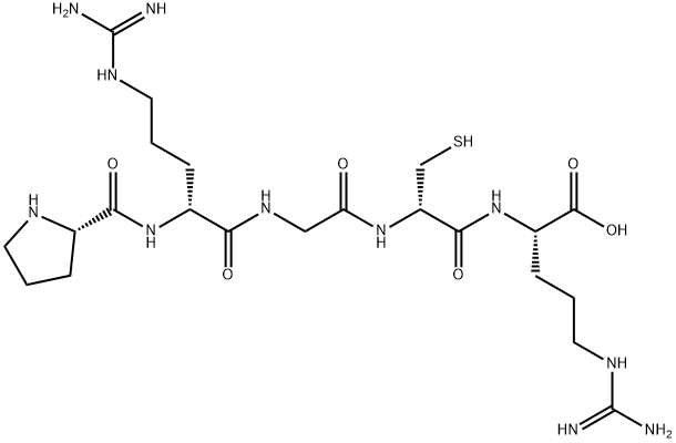 L-Arginine, L-prolyl-D-arginylglycyl-D-cysteinyl- (9CI) Structural