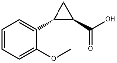 trans-2-(2-methoxyphenyl)cyclopropane-1-carboxylic acid Structural