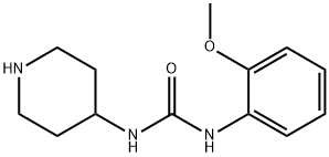Urea, N-(2-methoxyphenyl)-N'-4-piperidinyl- Structural