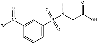 Glycine, N-methyl-N-[(3-nitrophenyl)sulfonyl]- Structural