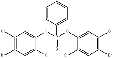 O,O-Bis(4-bromo-2,5-dichlorophenyl) Phenylphosphonothioate Structural