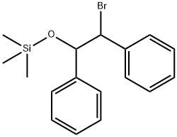 Silane, (2-bromo-1,2-diphenylethoxy)trimethyl- (9CI) Structural