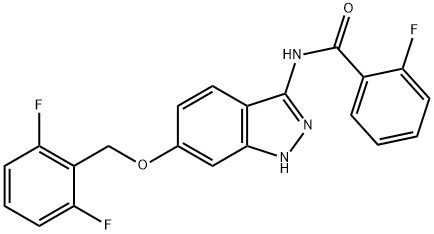 Benzamide, N-[6-[(2,6-difluorophenyl)methoxy]-1H-indazol-3-yl]-2-fluoro- Structural