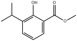 Benzoic acid, 2-hydroxy-3-(1-methylethyl)-, methyl ester Structural