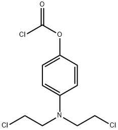 Carbonochloridic acid, 4-[bis(2-chloroethyl)amino]phenyl ester Structural