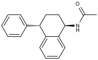 rel-N-[(1R,4S)-1,2,3,4-Tetrahydro-4-phenyl-1-naphthalenyl]acetamide Structural