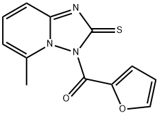 furan-2-yl-(5-methyl-2-sulfanylidene-[1,2,4]triazolo[1,5-a]pyridin-3-yl)methanone Structural