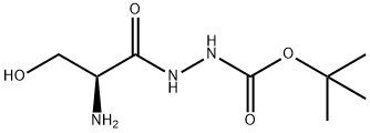Hydrazinecarboxylic acid, 2-(2-amino-3-hydroxy-1-oxopropyl)-, 1,1-dimethylethyl ester, (S)- (9CI) Structural