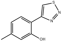 Phenol, 5-methyl-2-(1,2,3-thiadiazol-4-yl)- Structural