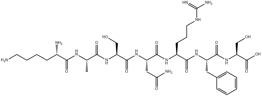 L-Serine, L-lysyl-L-alanyl-L-seryl-L-asparaginyl-L-arginyl-L-phenylalanyl- Structural