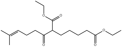 Heptanedioic acid, 2-(5-methyl-1-oxo-4-hexen-1-yl)-, 1,7-diethyl ester Structural