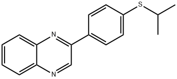 Quinoxaline, 2-[4-[(1-methylethyl)thio]phenyl]- Structural