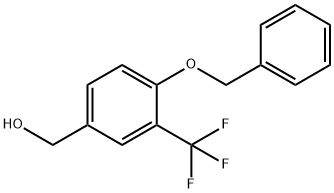 Benzenemethanol, 4-(phenylmethoxy)-3-(trifluoromethyl)- Structural