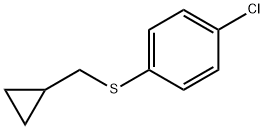 Benzene, 1-chloro-4-[(cyclopropylmethyl)thio]- Structural