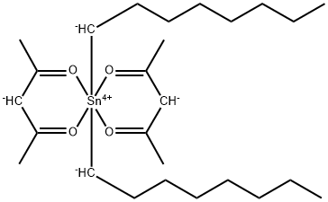 dioctylbis(pentane-2,4-dionato-O,O')tin Structural