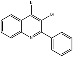 Quinoline, 3,4-dibromo-2-phenyl- Structural