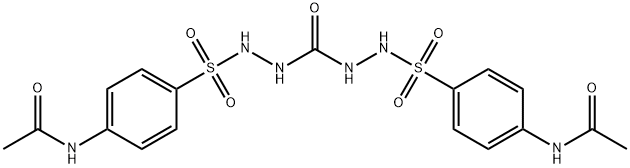 Benzenesulfonic acid, 4-(acetylamino)-, 2-[[2-[[4-(acetylamino)phenyl]sulfonyl]hydrazinyl]carbonyl]hydrazide Structural