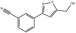 Benzonitrile, 3-[5-(hydroxymethyl)-3-isoxazolyl]- Structural