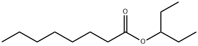 Octanoic acid, 1-ethylpropyl ester Structural