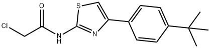 Acetamide, 2-chloro-N-[4-[4-(1,1-dimethylethyl)phenyl]-2-thiazolyl]- Structural