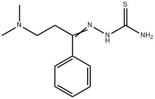 Hydrazinecarbothioamide, 2-[3-(dimethylamino)-1-phenylpropylidene]- Structural