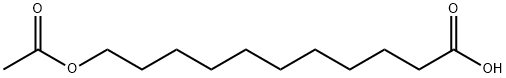 Undecanoic acid, 11-(acetyloxy)- Structural